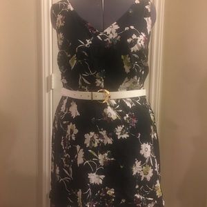 Jessica Simpson wrap-style top floral dress